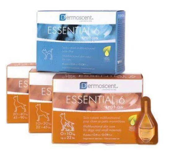 Dermoscent Essential-6 spot-on для собак до 10 кг (4піпетки) — догляд за шкірою та шерстю