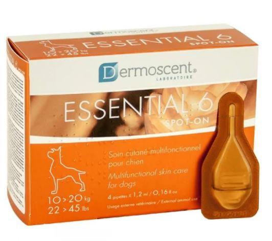 Dermoscent Essential-6 для собак 10-20 кг (4 піпетки) — догляд за шкірою та шерстю