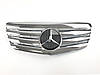 Решітка радіатора Mercedes W211 рестайл стиль AMG (хром), фото 7