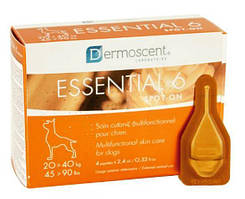 Dermoscent Essential-6 spot-on для собак 20-40 кг (4піпетки) — догляд за шкірою та шерстю