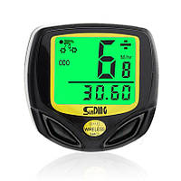 Велокомпьютер, спідометр, одометр, велосипедний комп'ютер SunDing SD-548C, бездротової