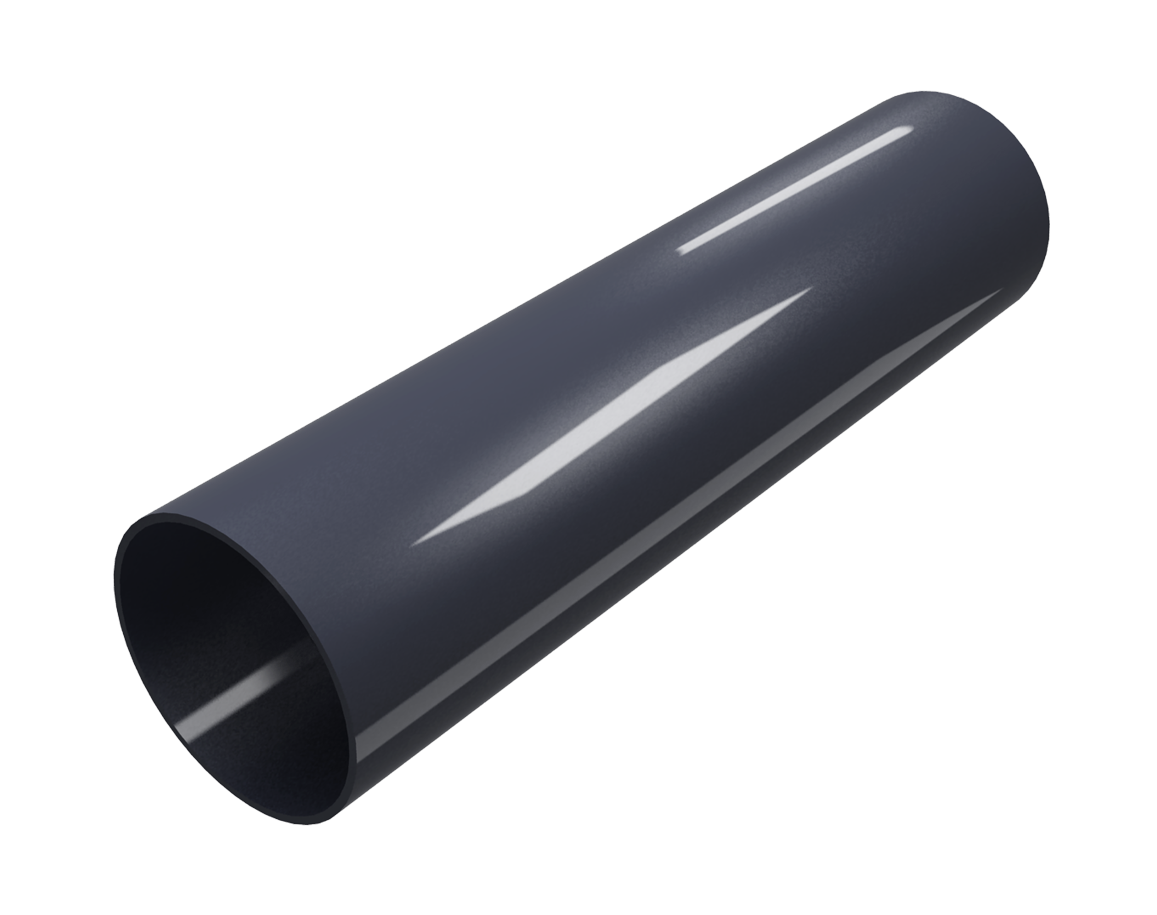 Труба водостічна Regenau Д=80мм, довжина 3000мм Графітовий