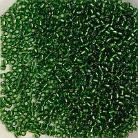 Бисер Ярна Корея размер 10/0 цвет 55 зеленый серебро 50г