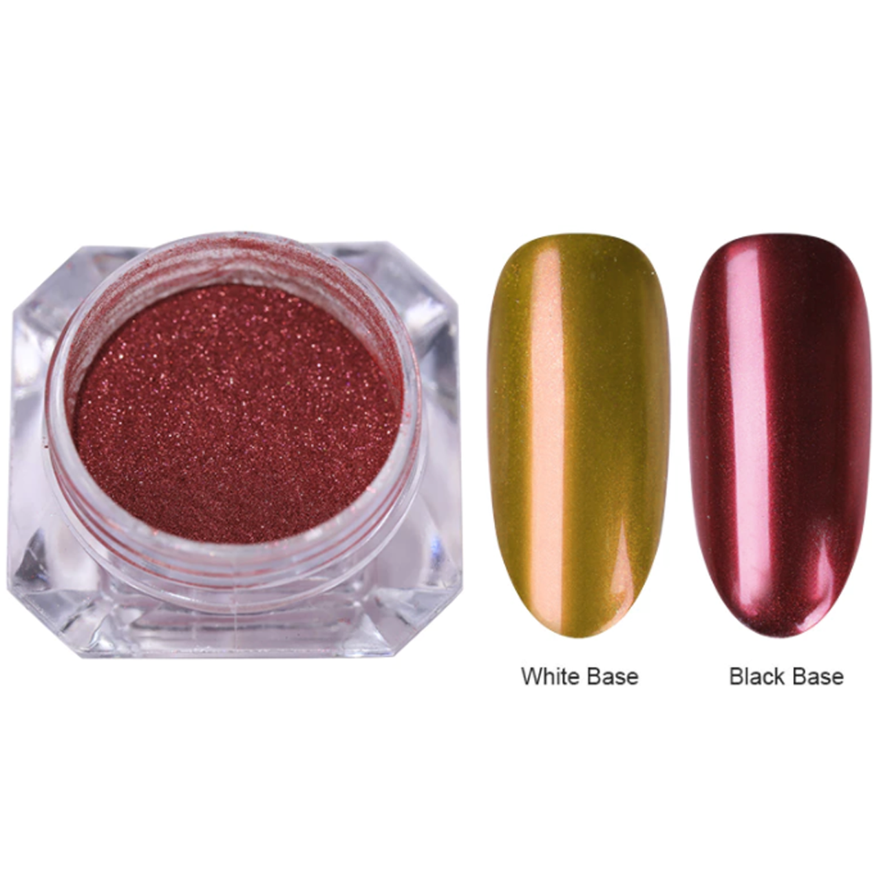 Дзеркальна втирка Nail Accessory No12, темно-червона