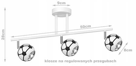 Люстра в дитячу кімнату SOCCER MUNDIAL 3 - LED, фото 3