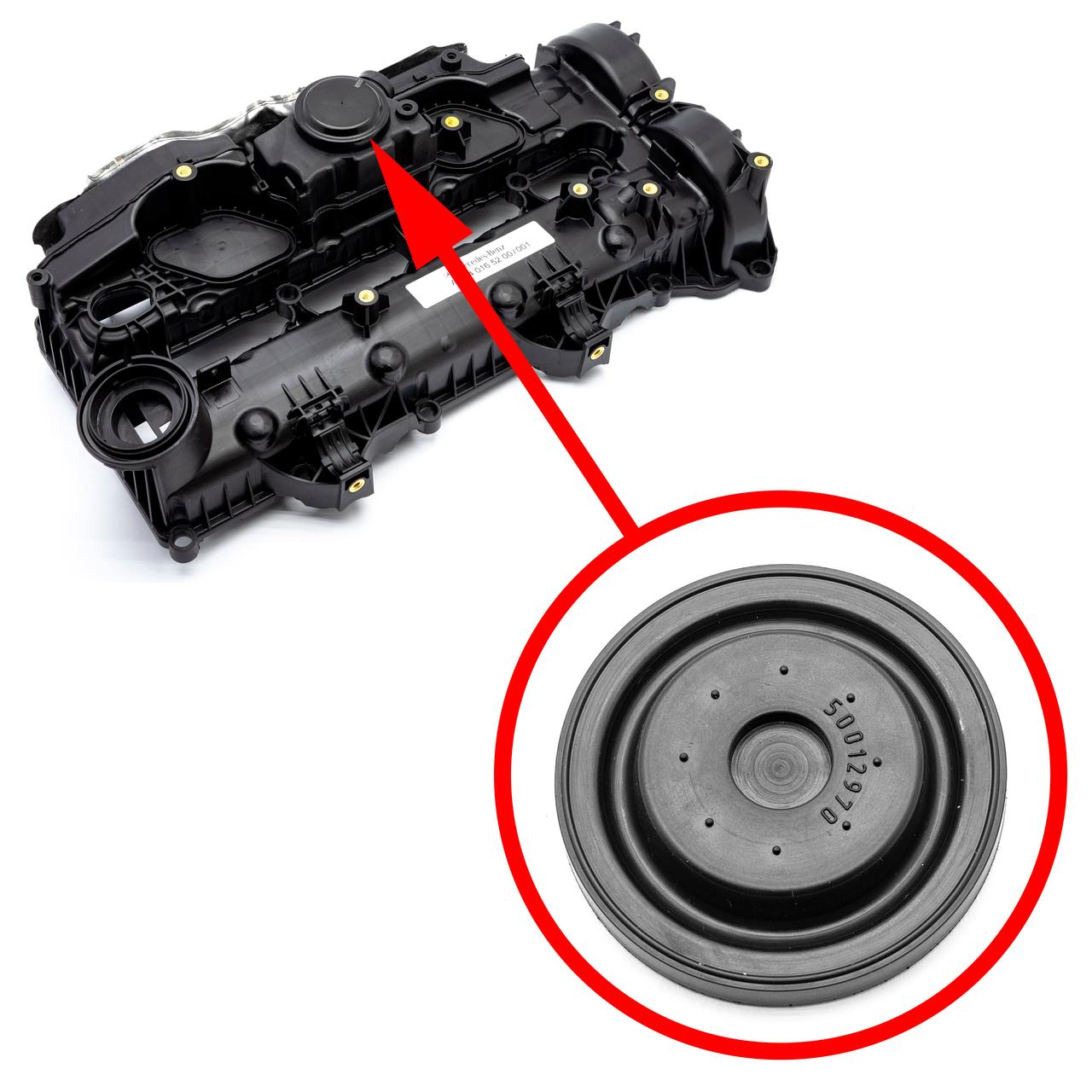 Мембрана клапанної кришки Mercedes OM654 6540164900, 6540165000, 6540164200