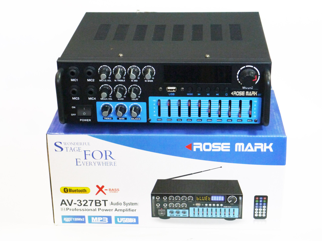 Rose Mark AV-327BT Bluetooth Караоке підсилювач потужності звуку