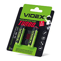 Батарейка Videx Turbo LR6/AA лужна