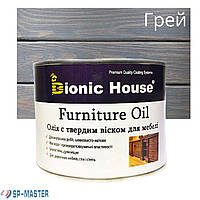 Масло-воск "Furniture oil" для мебели 0.5 л Bionic House (Бионик Хаус) грей