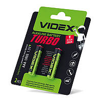 Батарейка Videx Turbo LR03/AAA лужна