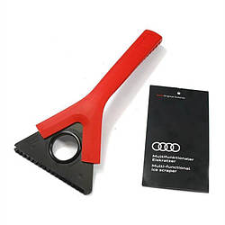 Багатофункціональний скребок з рукояткою Audi Ice Scraper, Multi-functional, Red / Black, артикул 80A096010