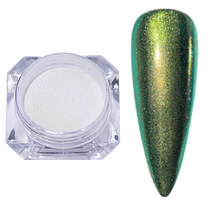 Дзеркальна втирка Nail Accessory No4, оливковий хамелеон, фото 1