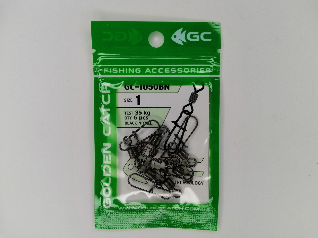 Карабін з вертлюгом американка GC 1050BN №1 (6шт)