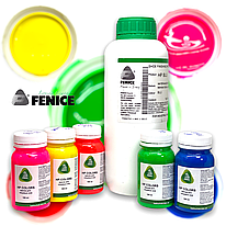 Фарба для шкіри та текстилю FENICE HP FLUO COLOURS, 100/1000 мл (5 кольорів на вибір)