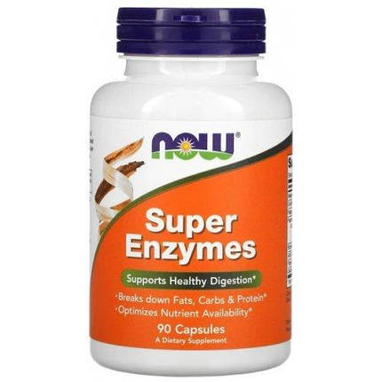 Харчова добавка NOW Foods Super Enzymes 90 caps, фото 1