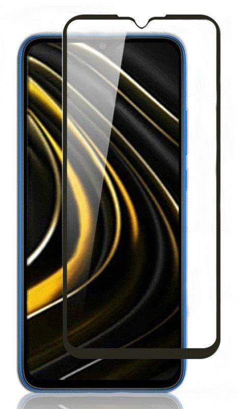 Скло захисне для Xiaomi Redmi Note 9 4G (0,3мм, 5D, чорне) Full Glue
