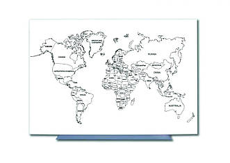 Карта України / Світу Tetris з магнітно-маркерною поверхнею