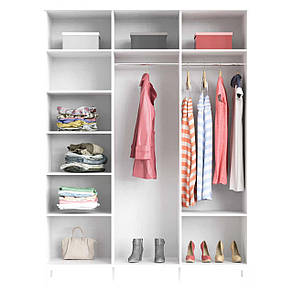 Шафа Ш3 Picassa / Пикасса 2300х1700х550мм біла аляска+попелястий софттач Art In Head, фото 3