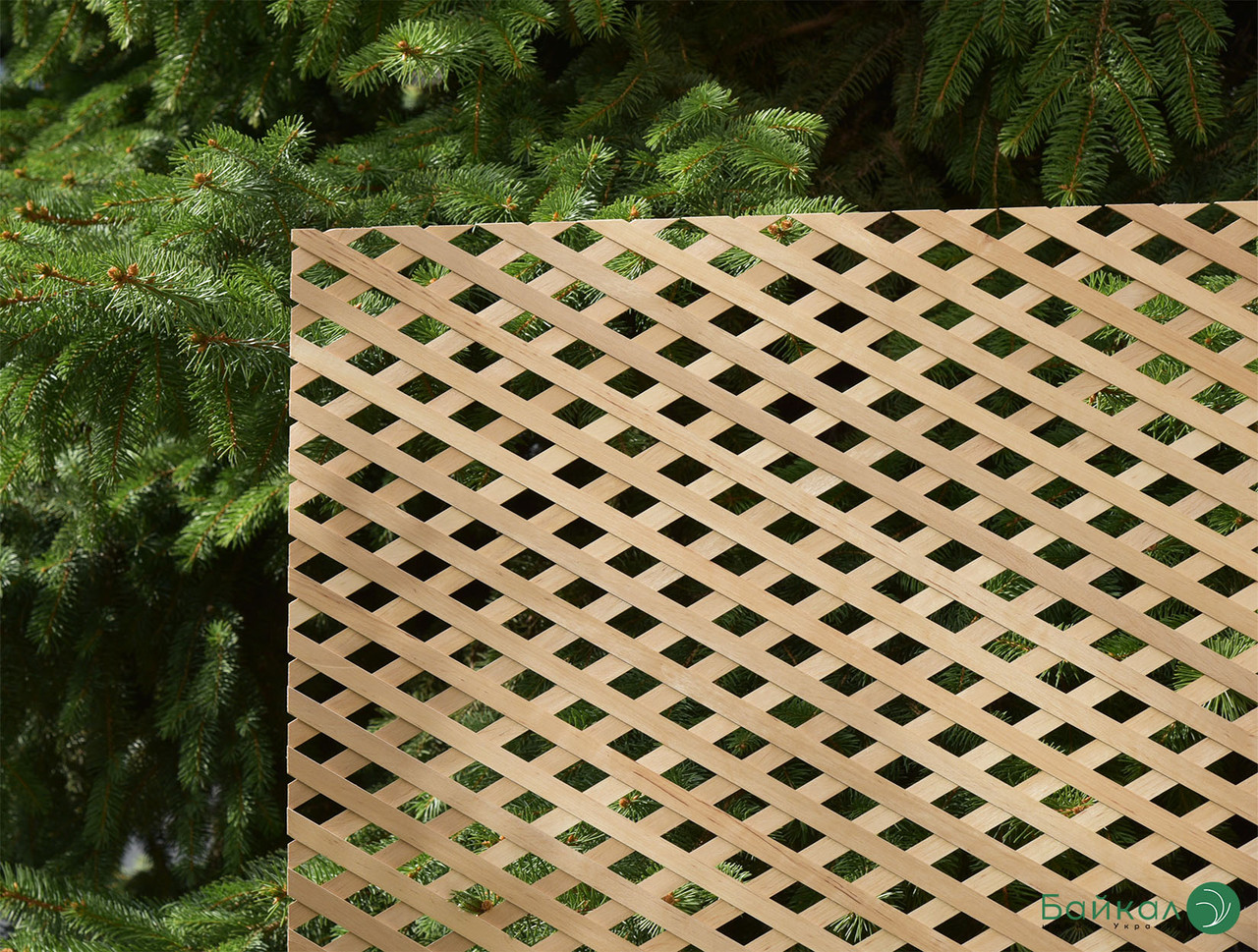 Деревянная декоративная решетка 1P ( Дуб ) - фото 6 - id-p1447629135