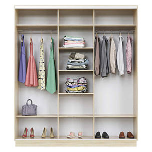 Шафа-купе Loretto / Лоретто 2400х2100х603мм дуб сонома+білий супермат Art In Head, фото 2