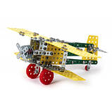 Конструктор металевий Літак-біплан (260 деталей), ТехноК, фото 2