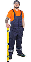 Зимовий напівкомбінезон робочий утеплений СТО Робочий утеплений комбінезон Зимовий спецодяг