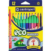 Фломастери Centropen 2560 Еко, набір 12 шт.