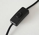 Настільна лампа нічник «Тесла» сірий бетон һ10см, фото 10