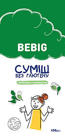 Суміш Пельмені зі шпинатом без глютену Bebig