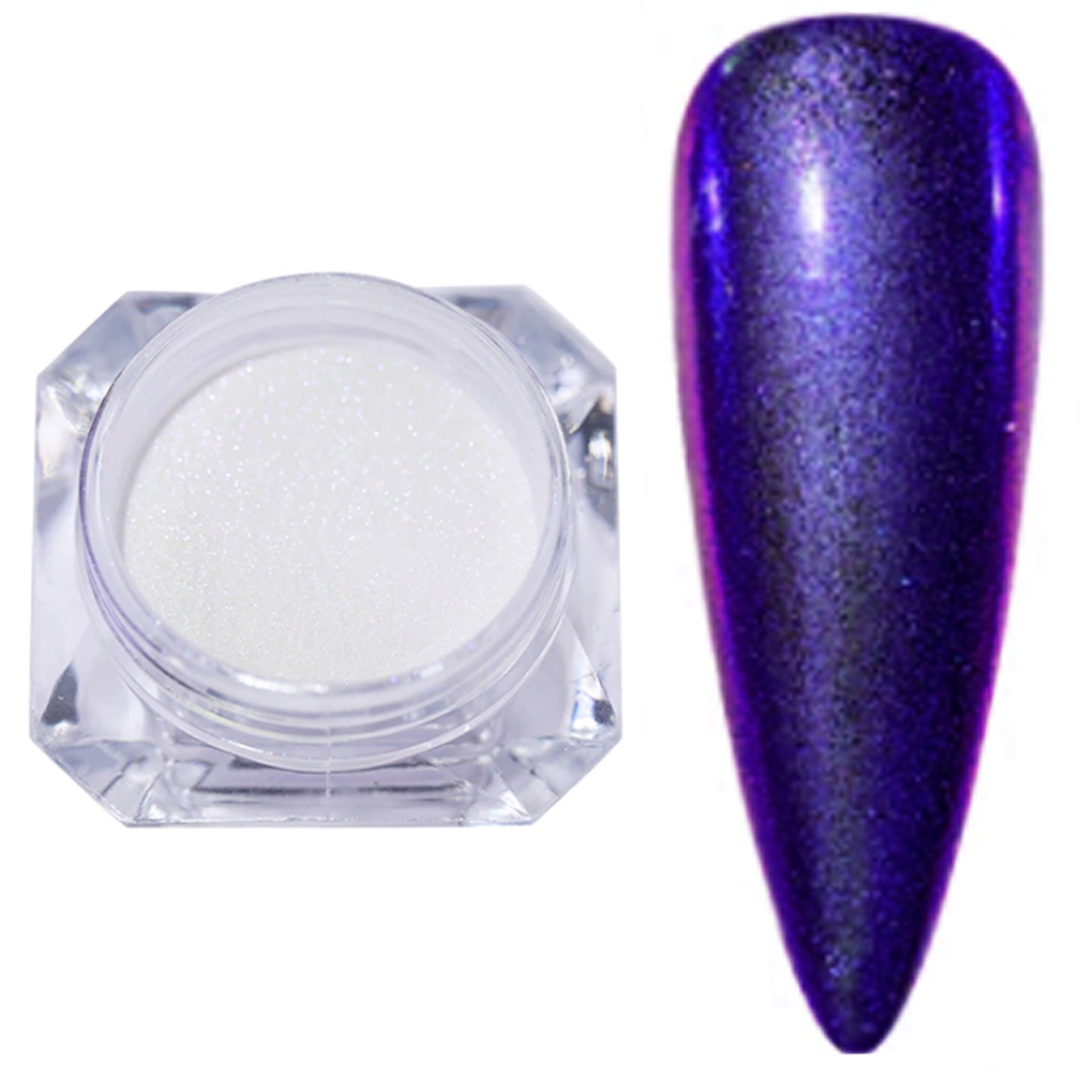 Дзеркальна втирка Nail Accessory No1, фіолетовий хамелеон