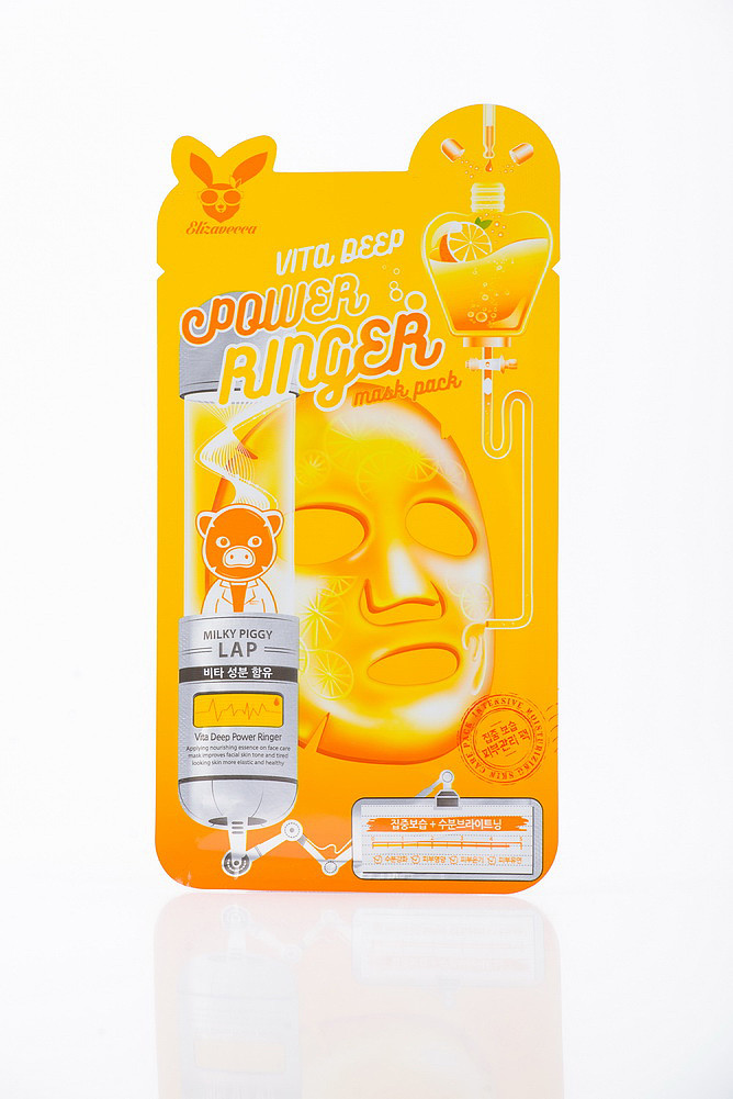Маска живильна миттєвої дії ELIZAVECCA VITA DEEP POWER RINGER MASK PACK (lOea), фото 1