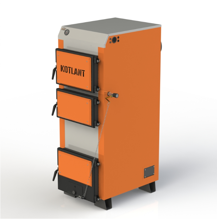 40 кВт Котел довготривалого горіння 5 мм KOTLANT-КОТЛАНТ КГ-40 С МЕХАНИЧЕСКИМ РЕГУЛЯТОРОМ ТЯГИ, фото 1