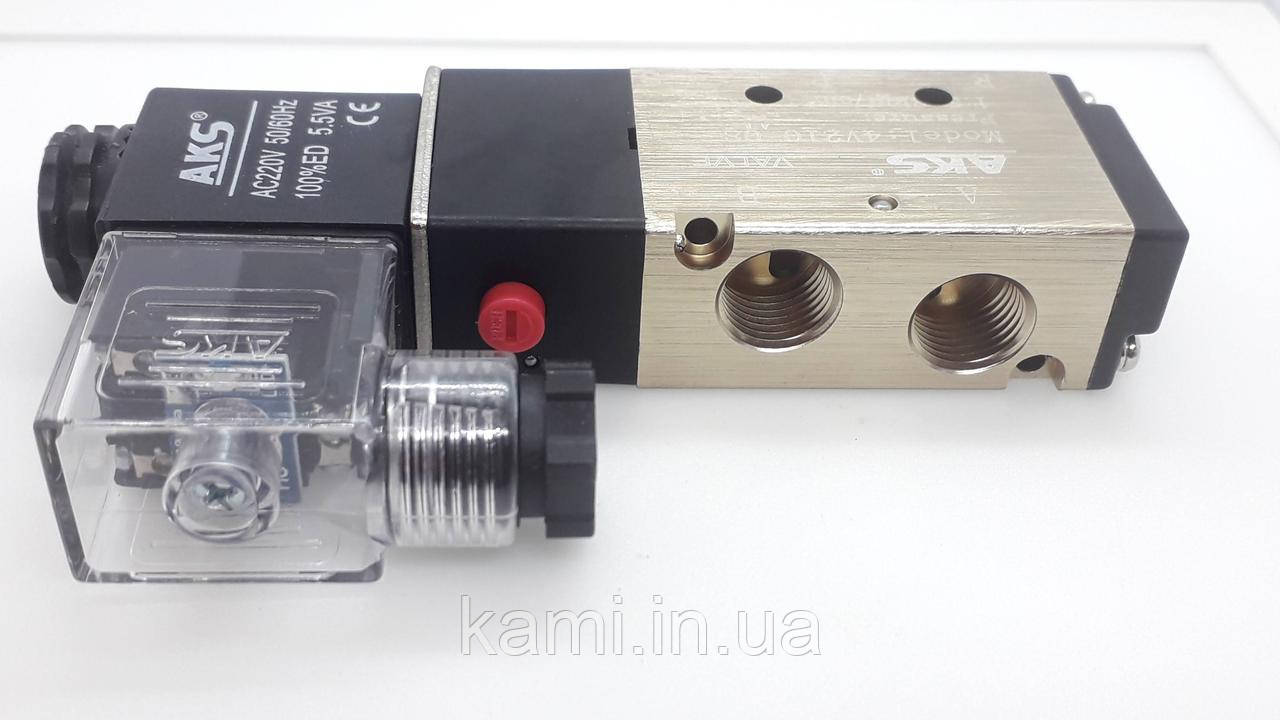 Розподільник подавання повітря із соленоїдом 220 V крайкообличчяного верстата HOLZ T-503, фото 1