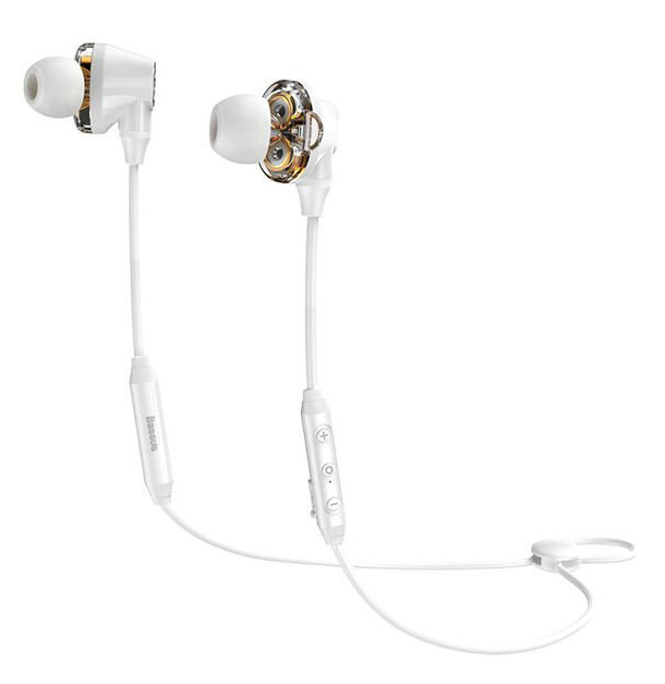 Навушники Bluetooth Baseus Encok S10 Dual Moving-coil Wireless Headset White (NGS10-02)
