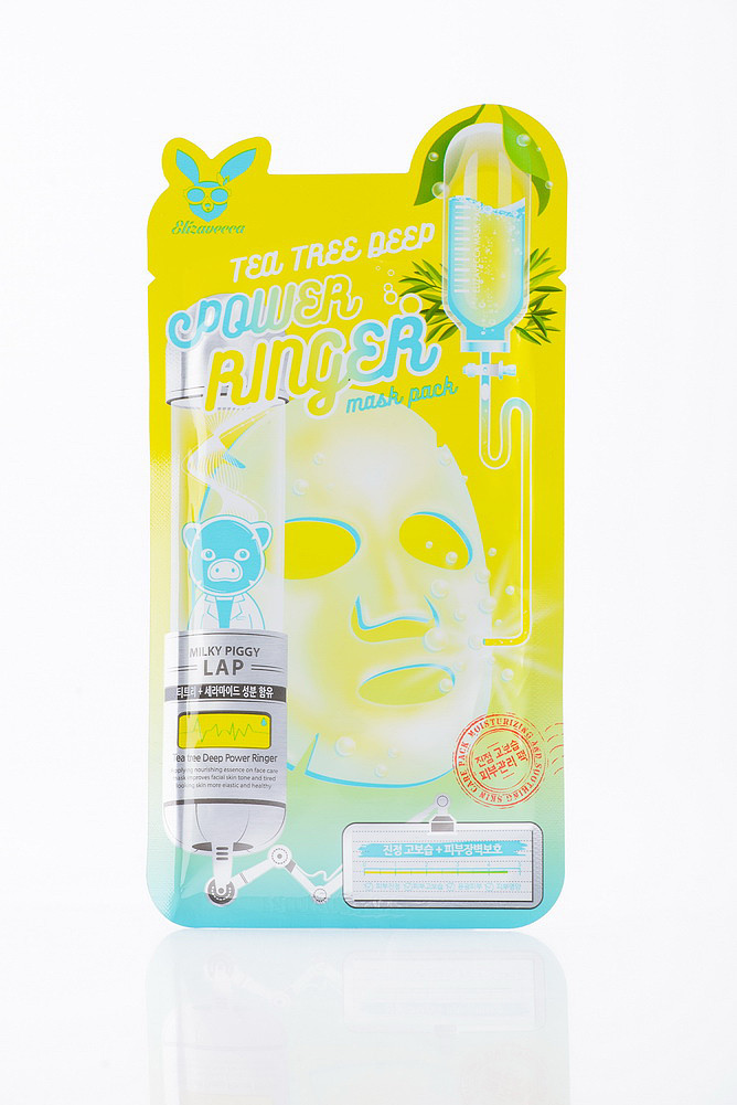 Маска для проблемної шкіри з чайним деревом ELIZAVECCA TEA TREE DEEP POWER RINGER MASK PACK (lOea)