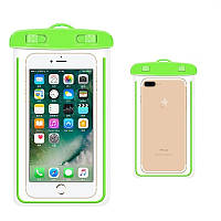 Водонепроникний прозорий чохол "Floveme" для телефону для підводної зйомки (зелений)