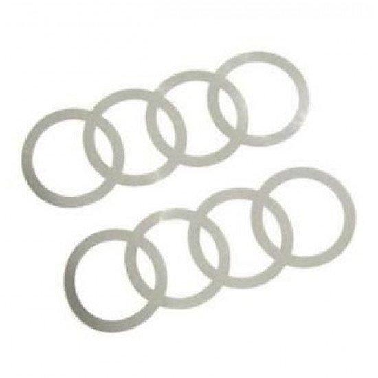 Декоративна плівка-наклейка на кузов - кільця Audi Rings Decals, floret silver, артикул 8W0064317D
