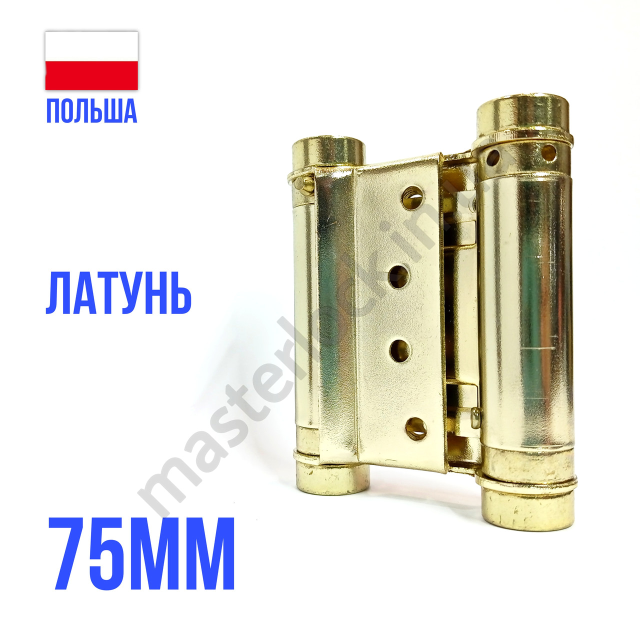Петля барна 75мм Латунь