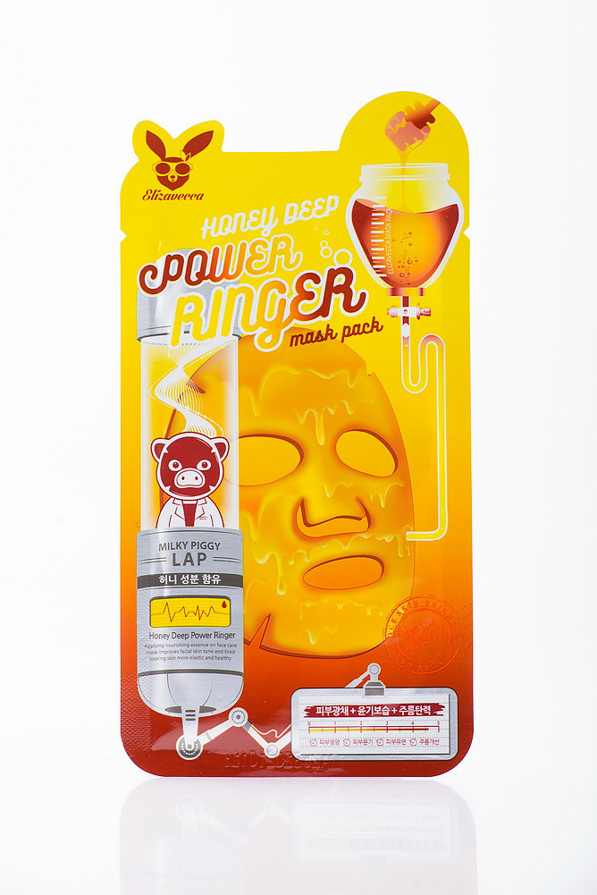 Маска-ліфтинг медова ELIZAVECCA HONEY DEEP POWER RINGER MASK PACK (lOea)