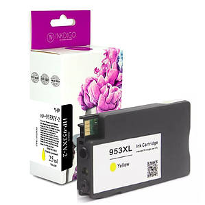 Картридж HP 953 XL (F6U18AE) Yellow - InkDigo (25 ml)