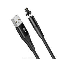 Магнитный кабель для зарядки Hoco X60 на iPhone Айфон, Магнитная зарядка Lightning, USB кабель Лайтинг
