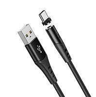 Магнитный USB кабель Hoco X60 Type C для зарядки телефона, Зарядный кабель провод шнур на магните Тайп си