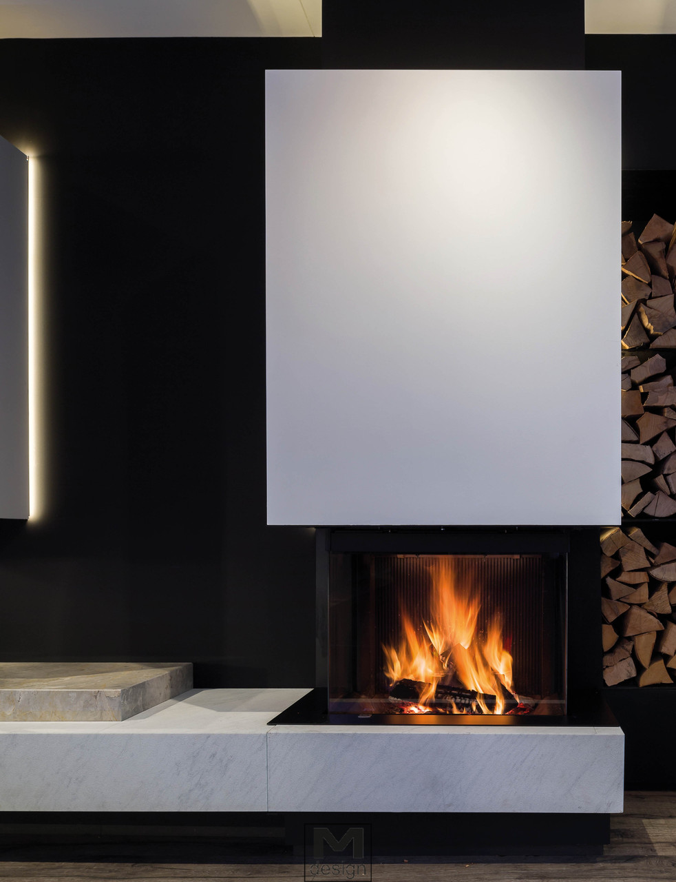 Топка M-Design Luna 860DC Argento