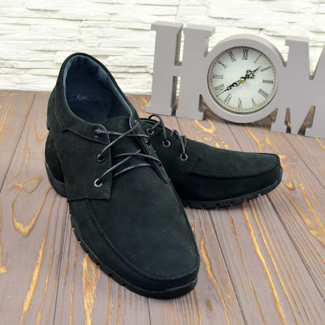 Чоловічі шкіряні туфлі на шнурках, фото 1