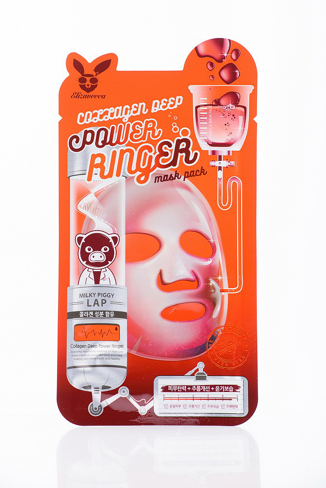 Маска колагенова для обличчя ELIZAVECCA COLLAGEN DEEP POWER MASK PACK (lOea)