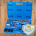 Універсальний набір інструментів голівок і ключів з трещею для будинку для авто в чемодані 1/4" 1/2" 72шт GRAD, фото 2