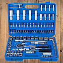 Універсальний набір 108 інструмент голівок і ключів з трещею для будинку для авто в чемодані 1/4" 1/2" 108шт, фото 2