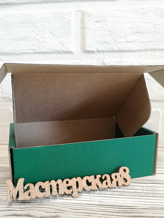Коробка зелёная 150 х 100 х 50 мм, для упаковки самосборная для пряника, косметики, подарка, сувенира - фото 3 - id-p1447677172