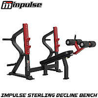 Профессиональная скамья для жима под углом вниз IMPULSE STERLING Decline Bench