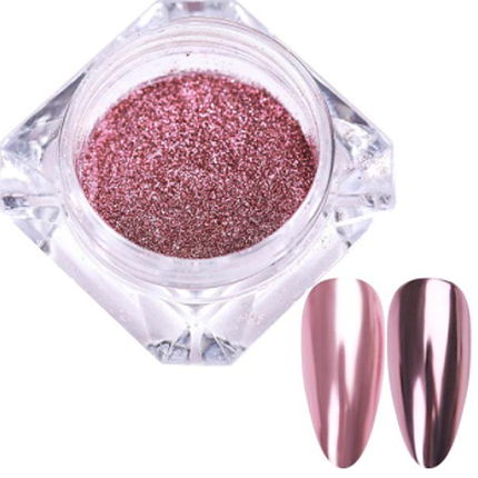 Дзеркальна втирка пудра Platinum, Lilly Beaute 7 рожева, фото 1